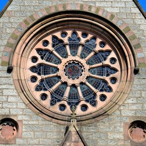 Gilcomston Church Rose Window in Aberdeen, Scotland - Encircle Photos