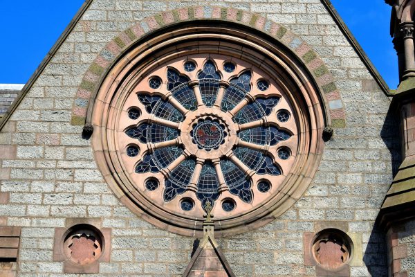 Gilcomston Church Rose Window in Aberdeen, Scotland - Encircle Photos