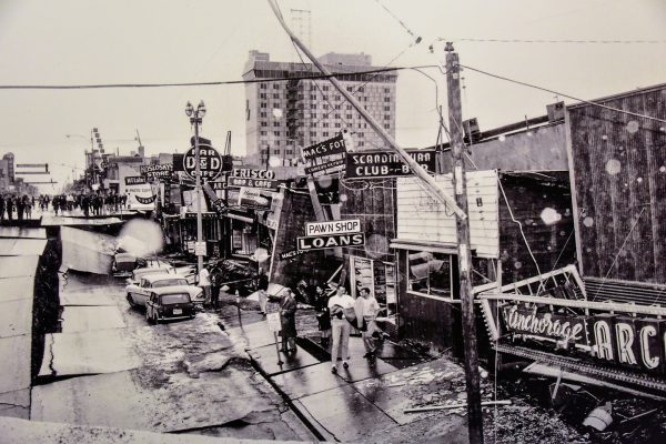 1964 Great Alaska Earthquake Photo of Downtown Anchorage, Alaska - Encircle Photos