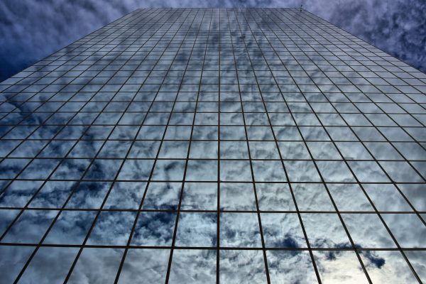 Robert B. Atwood Building Reflection in Anchorage, Alaska - Encircle Photos