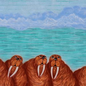 Walruses Mural by Richard Ziegler in Anchorage, Alaska - Encircle Photos