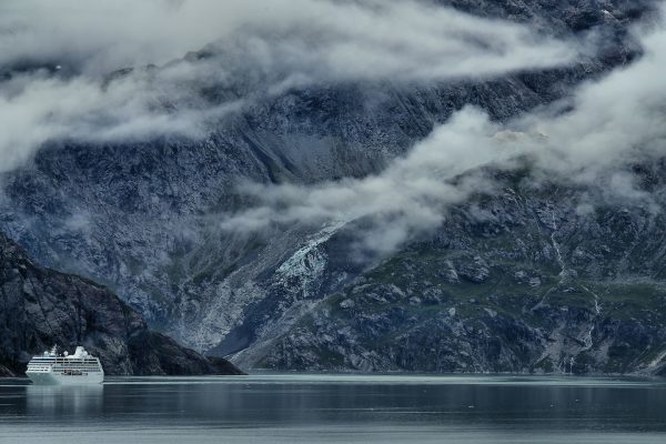 Cruise Ship Sailing Glacier Bay in Alaska - Encircle Photos