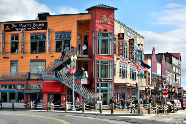 Colorful Stores on Front Street in Ketchikan, Alaska - Encircle Photos