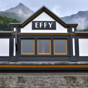 Effy Jewelry Store Roof and Mountain in Skagway, Alaska - Encircle Photos