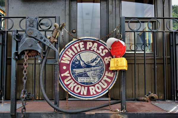 WP&YR Caboose Platform in Skagway, Alaska - Encircle Photos