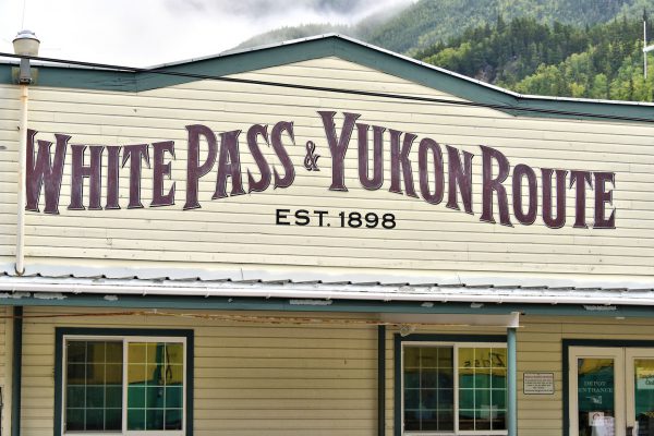 White Pass & Yukon Route Marquee in Skagway, Alaska - Encircle Photos