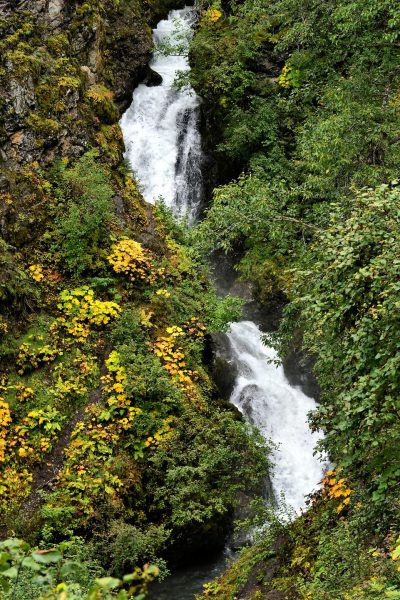 Thunder Bird Falls in Chugach Park in Alaska - Encircle Photos