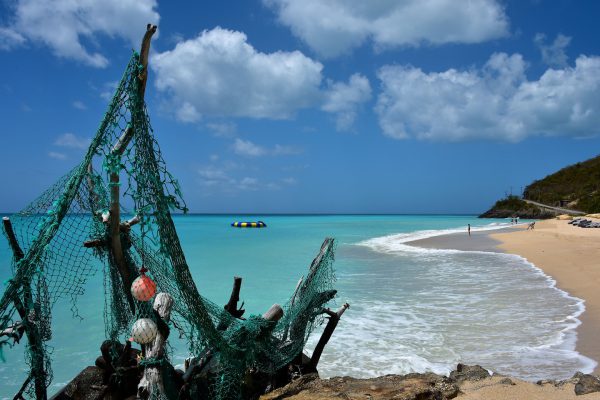 Crabb Hill Beach and Fishing Nets in Crab Hill, Antigua - Encircle Photos
