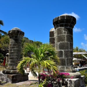 Boat House Pillars at Nelson’s Dockyard in English Harbour, Antigua - Encircle Photos