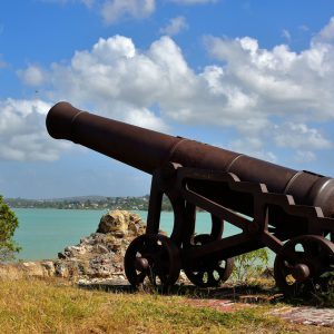 Cannon at Fort James in St. John’s, Antigua - Encircle Photos