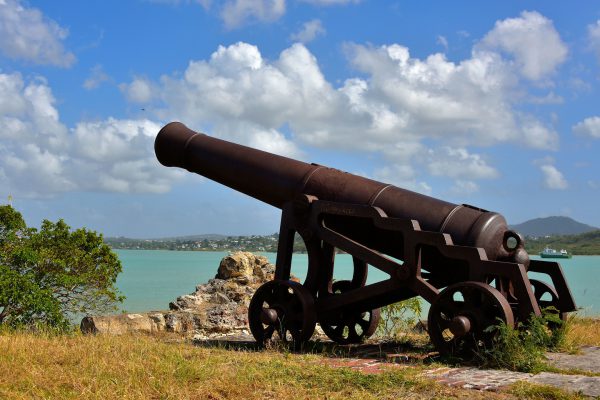 Cannon at Fort James in St. John’s, Antigua - Encircle Photos