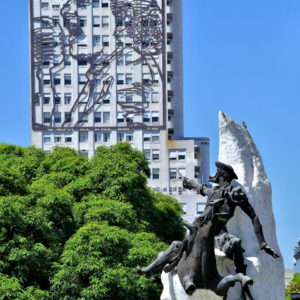 Don Quixote Statue in Monserrat, Buenos Aires, Argentina - Encircle Photos