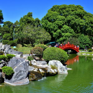 Japanese Garden Footbridge in Palermo, Buenos Aires, Argentina - Encircle Photos