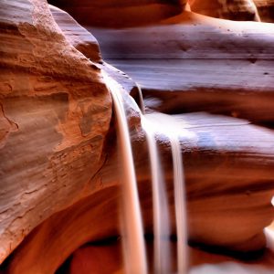 Sand from a Sunbeam in the Upper Canyon  of Antelope Canyon near Page, Arizona - Encircle Photos