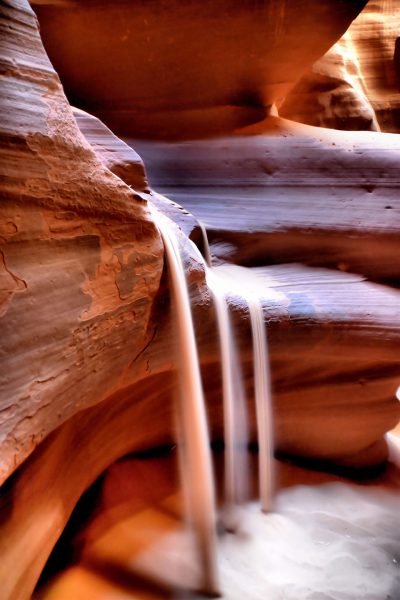 Sand from a Sunbeam in the Upper Canyon  of Antelope Canyon near Page, Arizona - Encircle Photos