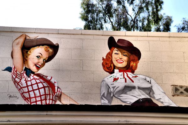 Two Cowgirls Mural by Medína in Scottsdale, Arizona - Encircle Photos
