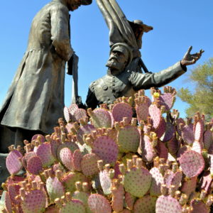 Exchange at the Presidio Monument in Tucson, Arizona - Encircle Photos