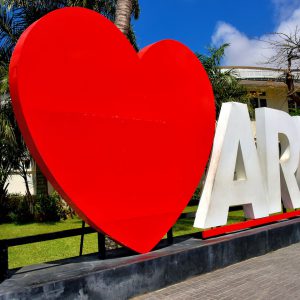 I Love Aruba Sign in Oranjestad, Aruba - Encircle Photos