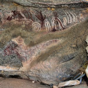 Petroglyph at Ayo Rock Formation in Santa Cruz District, Aruba - Encircle Photos