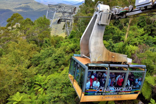 Scenic Gableway at Scenic World in Katoomba in Blue Mountains, Australia - Encircle Photos