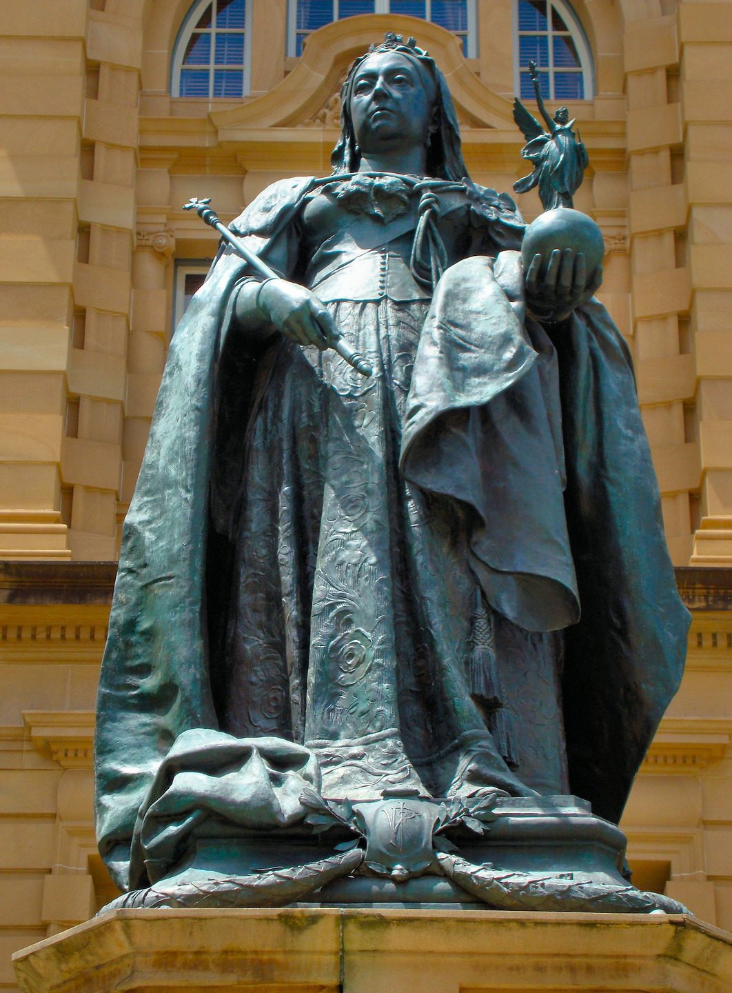 Queen Victoria Statue at Queens Gardens in Brisbane, Australia