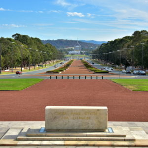 Anzac Parade from Australian War Memorial in Canberra, Australia - Encircle Photos