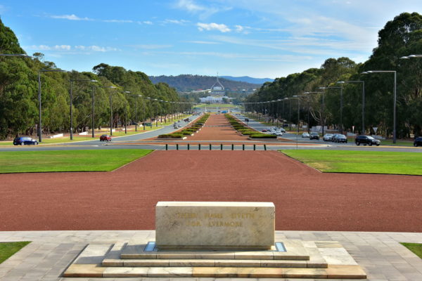 Anzac Parade from Australian War Memorial in Canberra, Australia - Encircle Photos