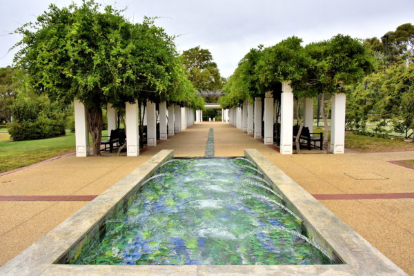 Fountain at Old Parliament House Gardens in Canberra, Australia - Encircle Photos
