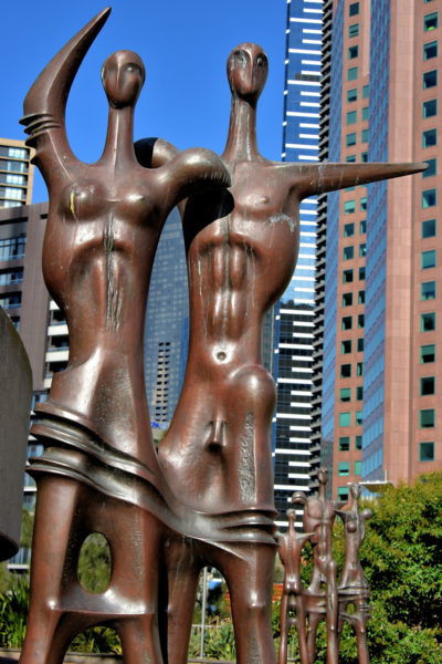 Family of Man Sculptures within Arts Precinct in Melbourne, Australia - Encircle Photos