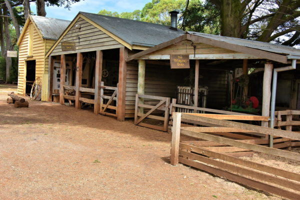 Barns and Blacksmith at Churchill Island Heritage Farm near Phillip Island, Australia - Encircle Photos