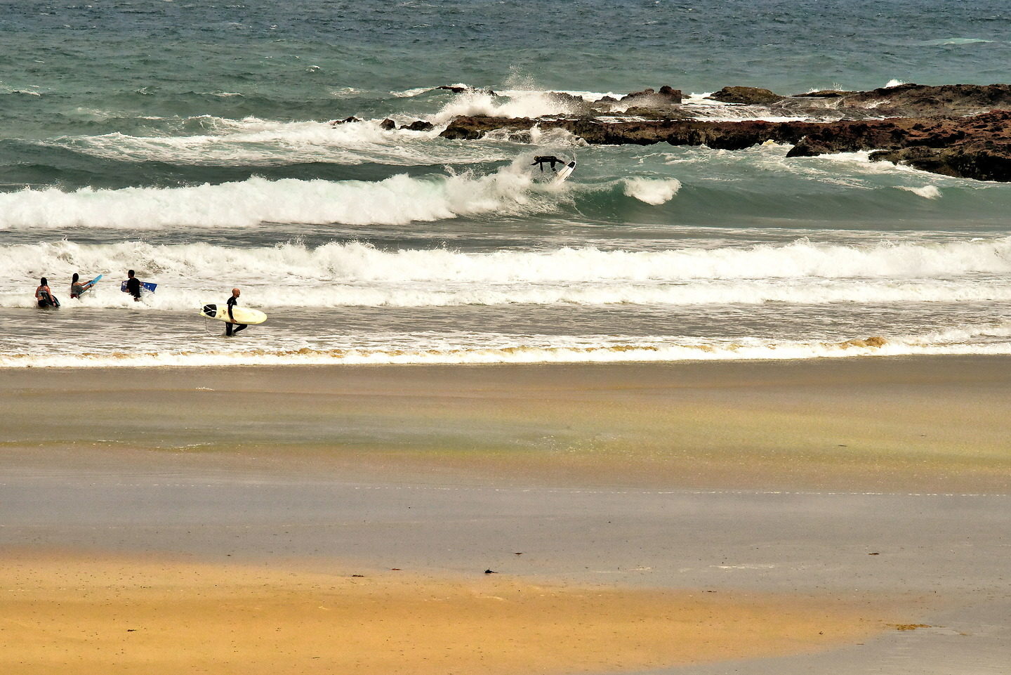 Wiping Out at Smiths Beach in Smiths Beach on Phillip Island, Australia