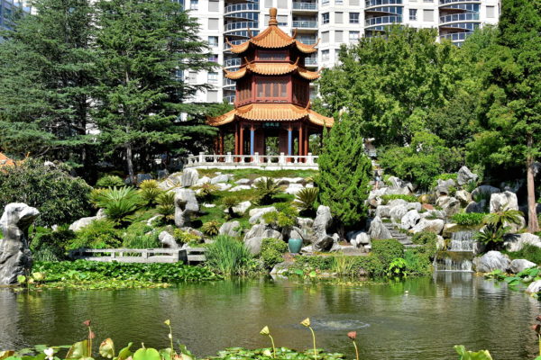Clear View Pavilion at Chinese Gardens of Friendship in Sydney, Australia - Encircle Photos