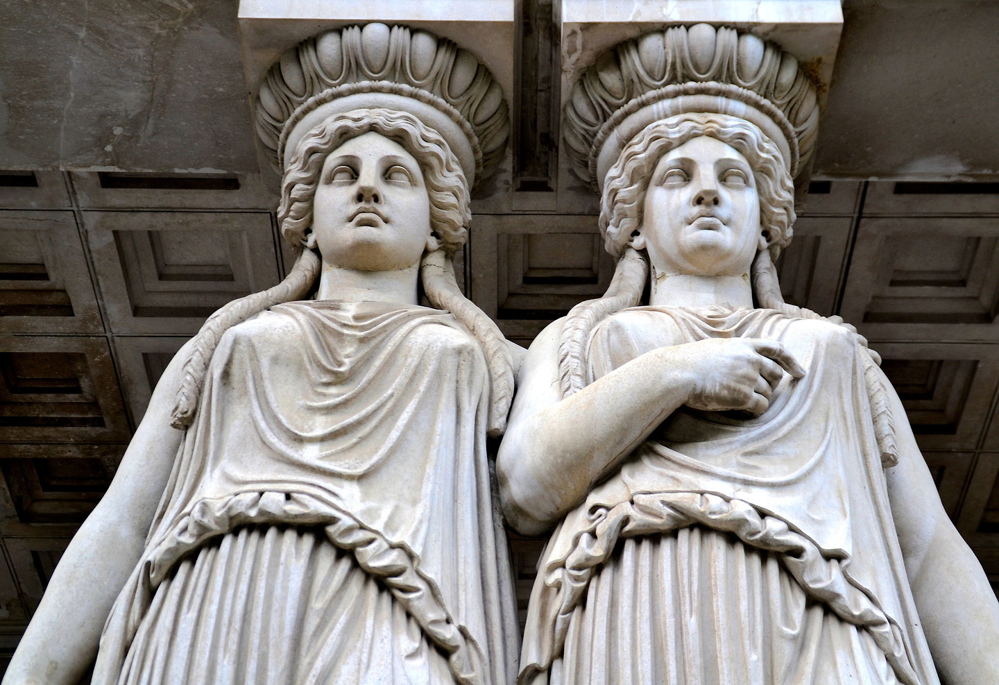 Caryatids at Austrian Parliament Building in Vienna, Austria - Encircle Photos
