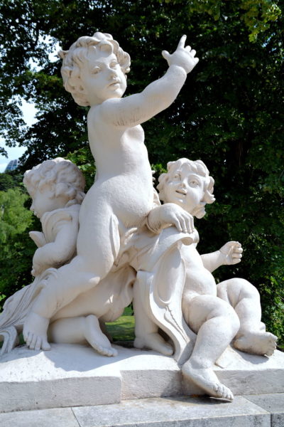 Putti Sculpture in Burggarten at Hofburg in Vienna, Austria - Encircle Photos