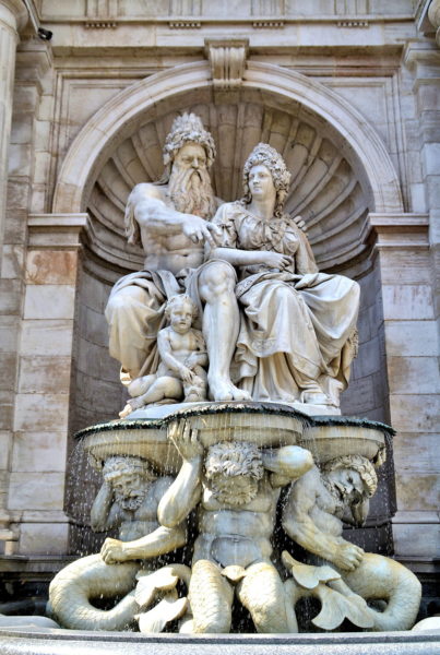 Danubius Fountain at Hofburg in Vienna, Austria - Encircle Photos
