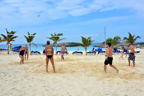 Volleyball Game at Great Stirrup Cay, Bahamas - Encircle Photos