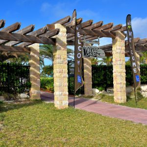 Welcome Gate at Great Stirrup Cay, Bahamas - Encircle Photos