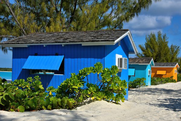 Colorful Private Cabanas at Half Moon Cay, The Bahamas - Encircle Photos