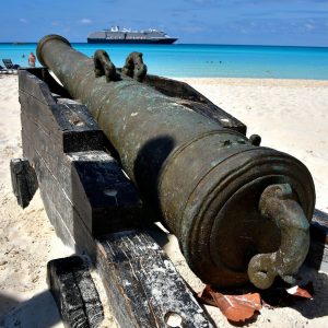 Old Pirate Cannon Replica at Half Moon Cay, The Bahamas - Encircle Photos