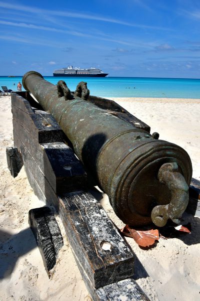 Old Pirate Cannon Replica at Half Moon Cay, The Bahamas - Encircle Photos