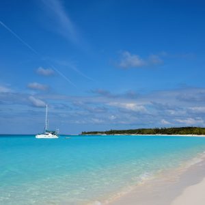 Romantic Isolation on Beach at Half Moon Cay, The Bahamas - Encircle Photos