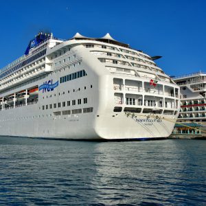 Two Moored Cruise Ships in Nassau, Bahamas - Encircle Photos