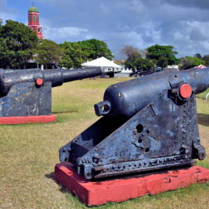 Cannons at Garrison Savannah Racetrack in Bridgetown, Barbados - Encircle Photos