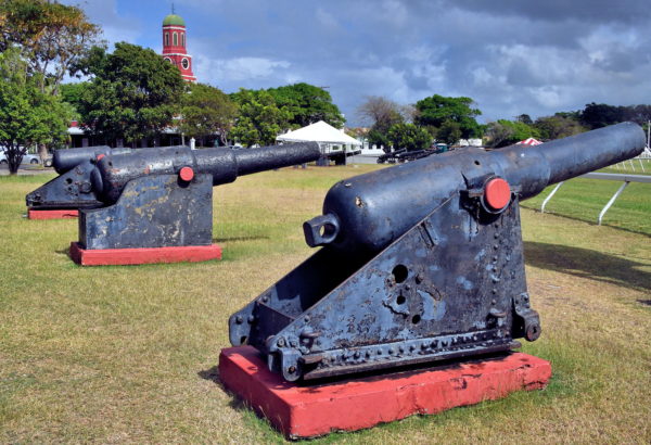 Cannons at Garrison Savannah Racetrack in Bridgetown, Barbados - Encircle Photos
