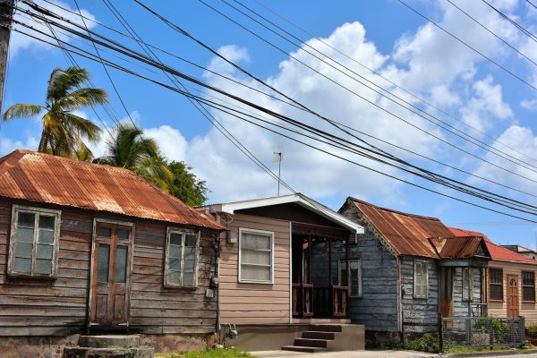 Row of Small Wooden Houses in Bridgetown, Barbados - Encircle Photos
