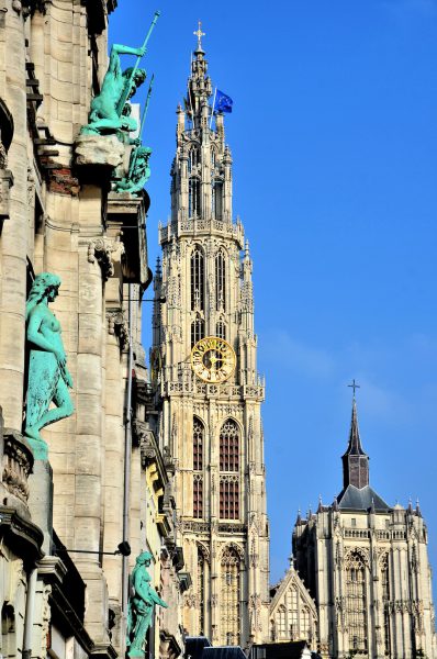 Cathedral of Our Lady from Suikerrui in Antwerp, Belgium - Encircle Photos