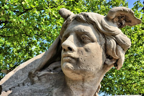 Greek Messenger God Hermes Statue in Antwerp, Belgium - Encircle Photos