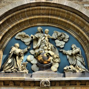 Tympanum Sculpture at St. Paul’s Church in Antwerp, Belgium - Encircle Photos