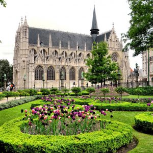 Church of Our Lady Sablon and Petit Sablon Square in Brussels, Belgium - Encircle Photos