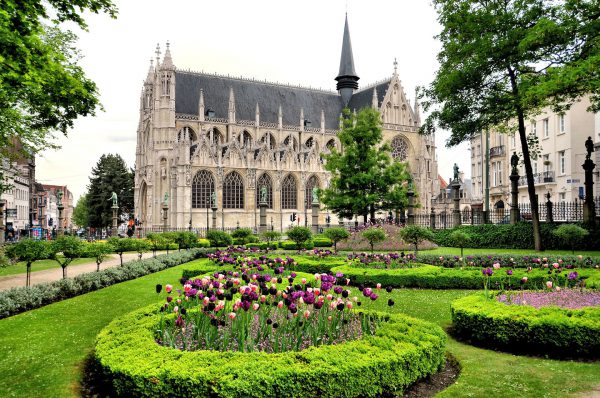Church of Our Lady Sablon and Petit Sablon Square in Brussels, Belgium - Encircle Photos